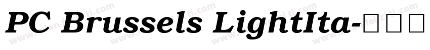 PC Brussels LightIta字体转换